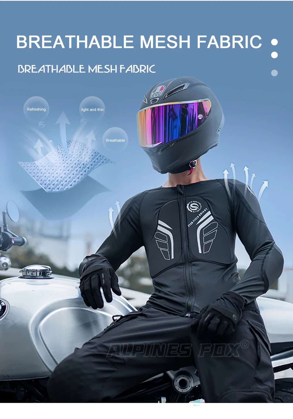 Summer Men Motorcycle Soft Armor Jacket CE Level 2 Moto Body Armor Clothing Male Motocross Protection Riding Protective Gear