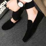 2026 Casual Men's Shoes Versatile Comfortable Work Shoes Driving Loafers Black, Grey, Khaki Three-Colour