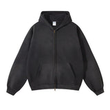Men’s Oversized Tie-Dye Fleece Zip-Up Hoodie