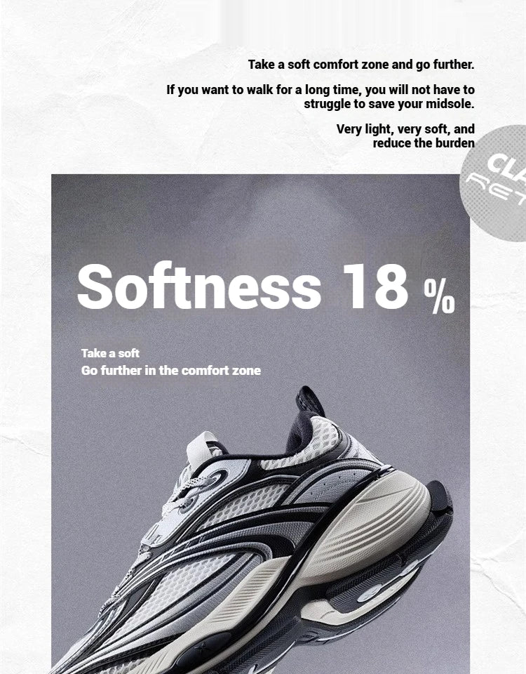 Xtep Basque 2 Casual Shoes for Men Height-increasing Mesh Cushioning Retro Millennium Daddy Female Shoes 875219320012