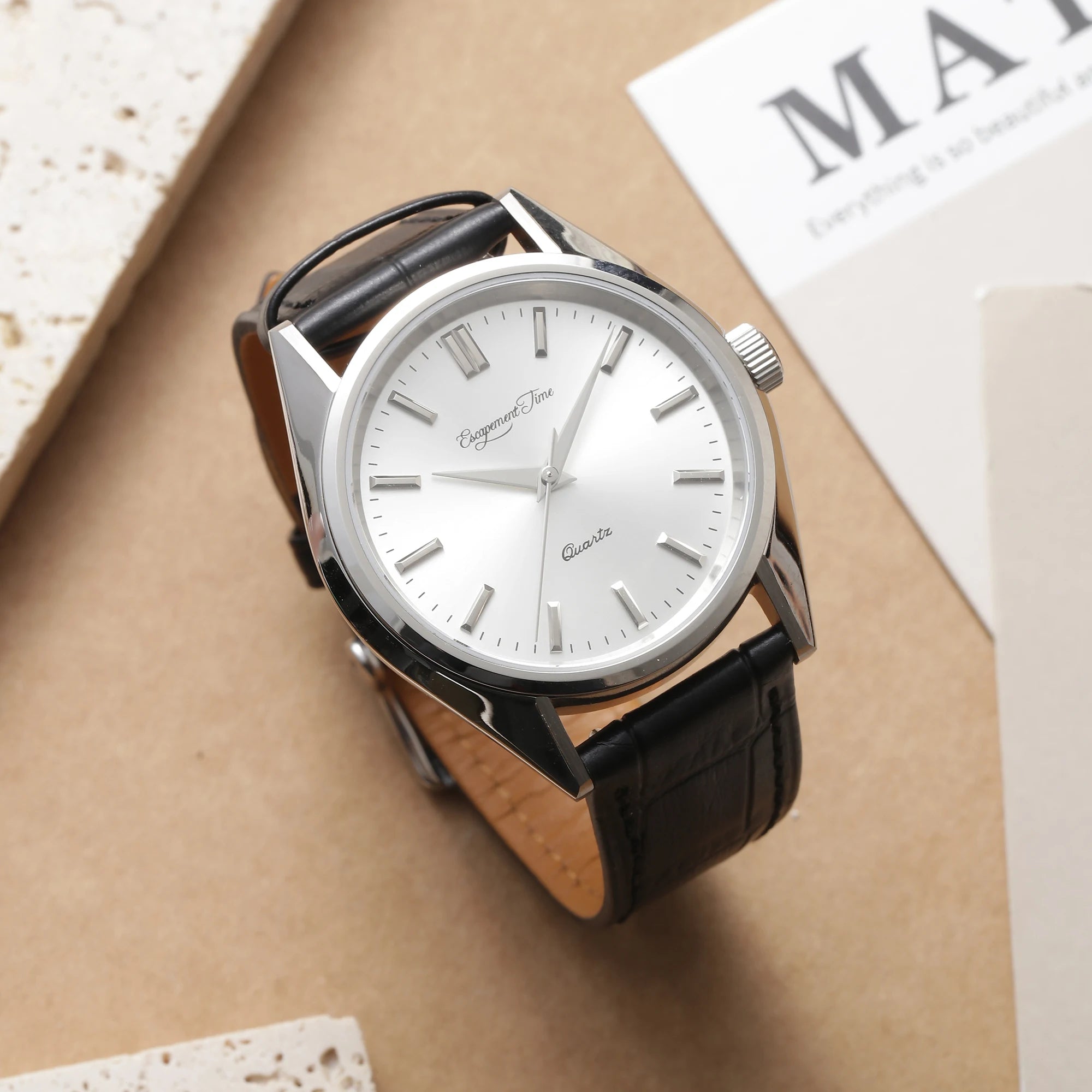 【Escapement time】Quartz Watch 40mm Case VH31  Heat Treatment Hand