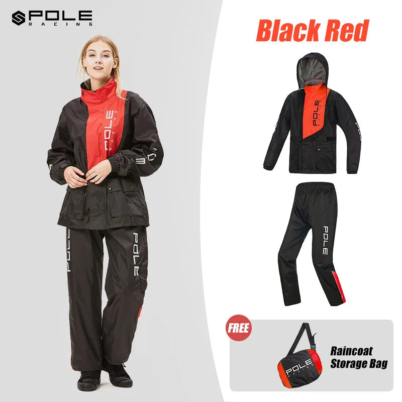 POLE Motorcycle Rain Suit – Waterproof & Reflective