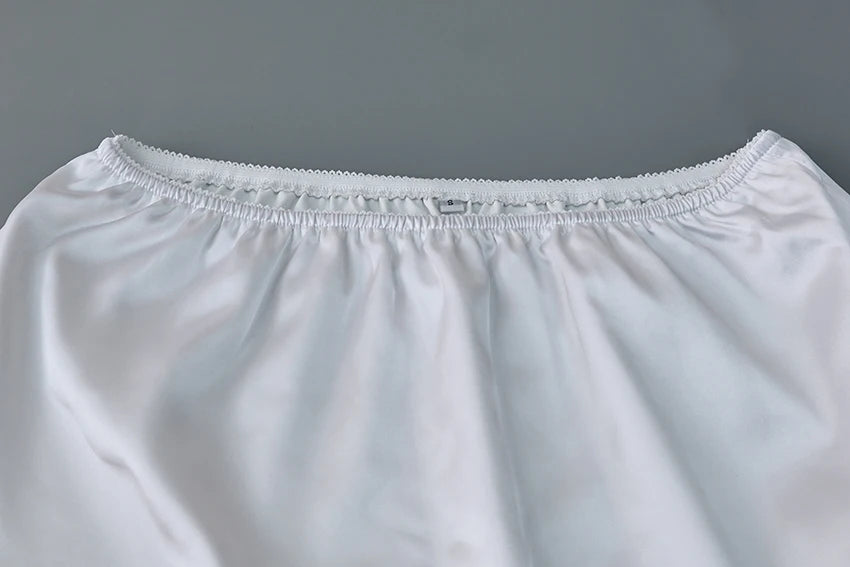 Linad Lace Asymmetrical Satin Midi Skirt | Women
