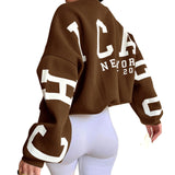 Women's Y2K Letter Print Relaxed Sweatshirt