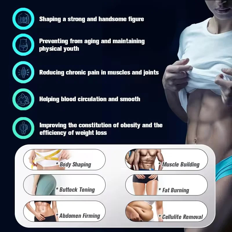 MYOslim Body Building Machine RF Fat Removal 4 Handles Muscle Sculpting Body Muscle Stimulation for Fitness