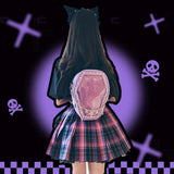 Gothic Punk Coffin Shape Ita Bag Women Clear Backpacks Dark Lolita Handbag and Shoulder Bag Girls Cosplay Designer 2 Insert