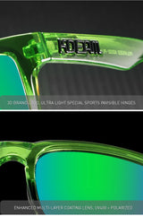 KDEAM Large Size Men's Sunglasses Polarized Photochromic Night Vision Goggles Oversized Sun Glasses With 154mm Width KD332 PLUS