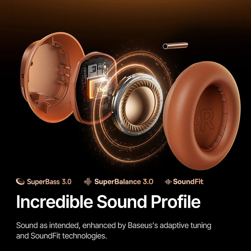 Baseus Inspire XH1 – Premium ANC Wireless Headphones