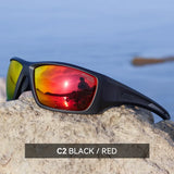 KDEAM New Polarized Fishing Sunglasses TR90 Frame Comfortable Anti slip Design Outdoor Fashion Sports Glasses Men Women Goggles