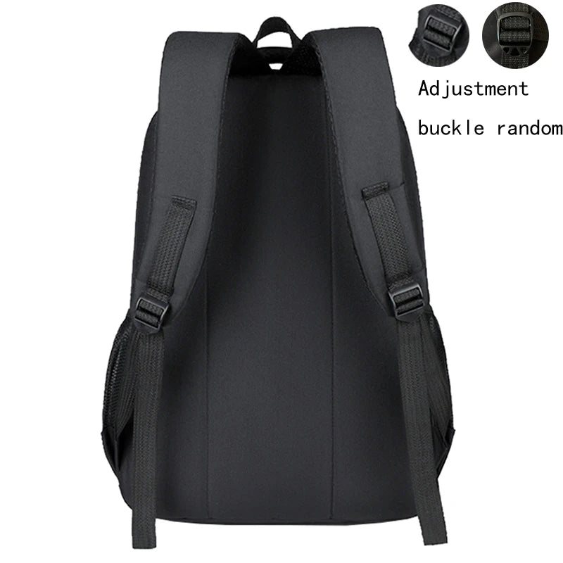 Fashion Minimalist Men’s Rucksack, Lightweight Nylon Backpack with Multiple Storage Slots for School & Weekend Trips