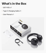 QCY H3S Over Ear Headphone Hi-Res LDAC Spatial Sound Headset H3S -56dB Adaptive ANC Wireless Earphone Bluetooth 6.0 102Hrs