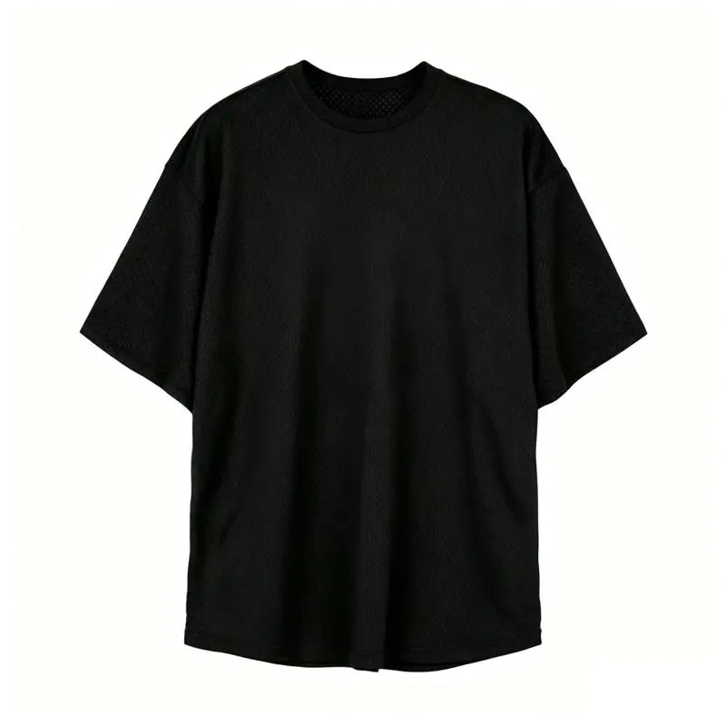 Men's Oversized Mesh Sport Tee – Breathable & Quick Dry