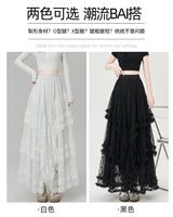 Gothic Lace Trumpet Skirt – Fairycore & Punk Streetwear