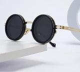 New Adjustable 1-9 Sunglasses Punk Polarized Sun Glasses Men Women Round ND Filter Lenses Retro Fishing Eyeglasses Shades