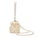 New Handbag Shoulder Crossbody Bag Special Shape Fashion Acrylic Shell Clutch Evening Bags Wedding Party Women Bead Luxury Brand