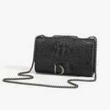 Luxury Sequined Crossbody Handbag for Women Brand Chains Shoulder Messenger Bag Casual Purse Fashionable Female Handbags