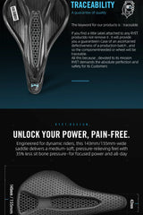 RYET Carbon 3D Printed Bike Saddle 145/155mm