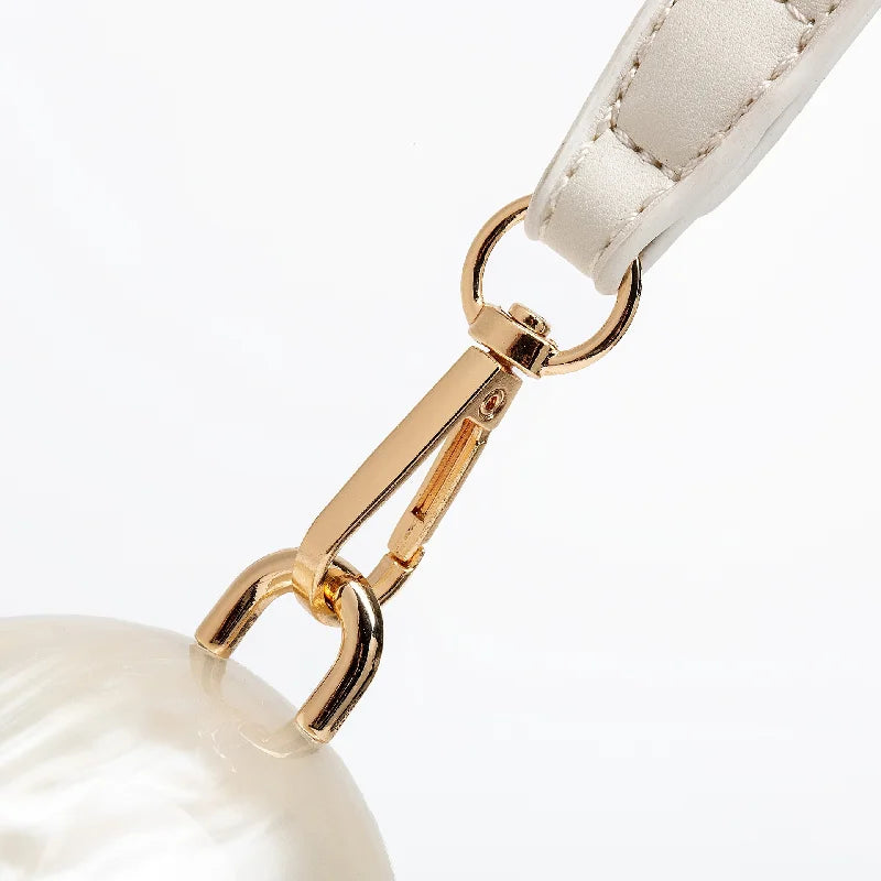 New Handbag Shoulder Crossbody Bag Special Shape Fashion Acrylic Shell Clutch Evening Bags Wedding Party Women Bead Luxury Brand