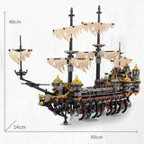 2294Pcs Pirates Ship Imperial Caribbean Building Blocks Set Flagship Model Compatible 71042 Christmas Gifts For Kids Toys