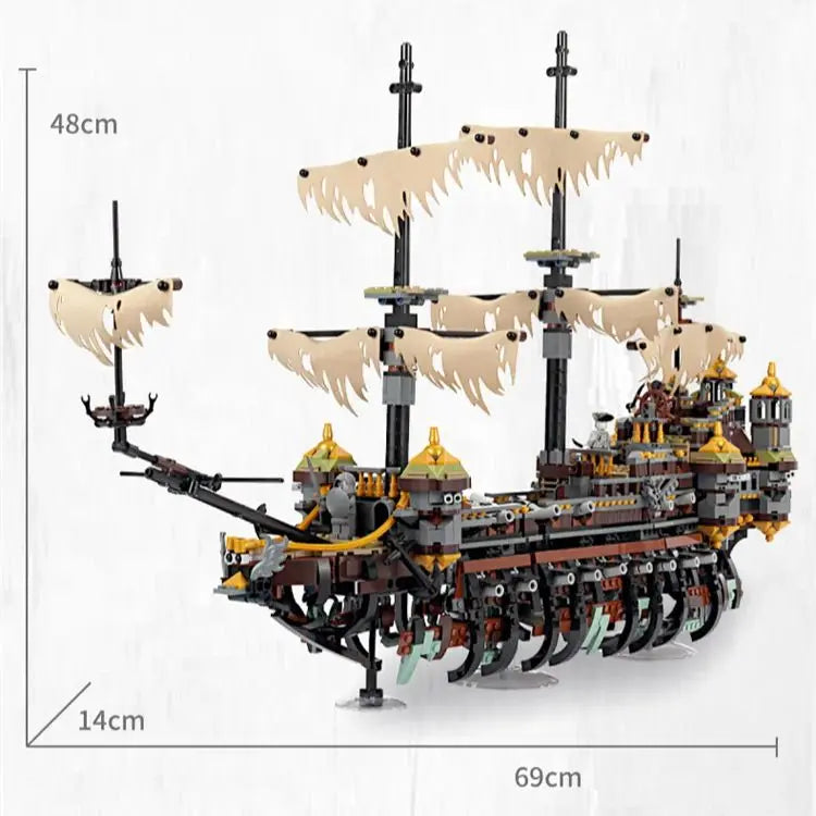 2294Pcs Pirates Ship Imperial Caribbean Building Blocks Set Flagship Model Compatible 71042 Christmas Gifts For Kids Toys