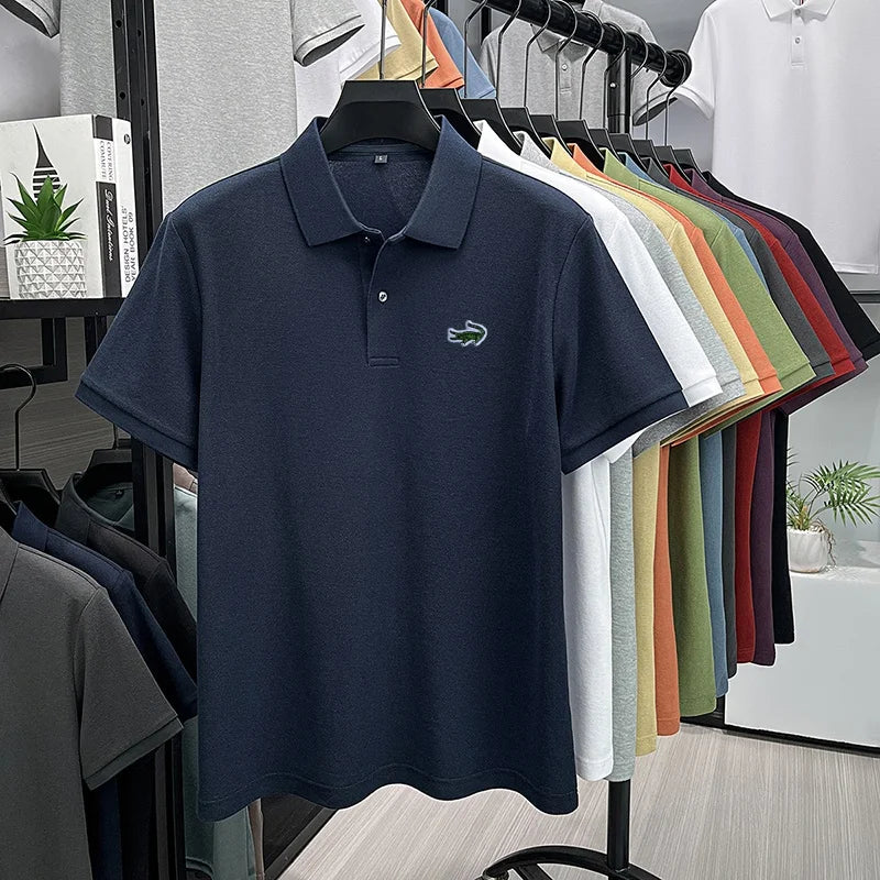 Men's Cotton Embroidered Polo Shirt