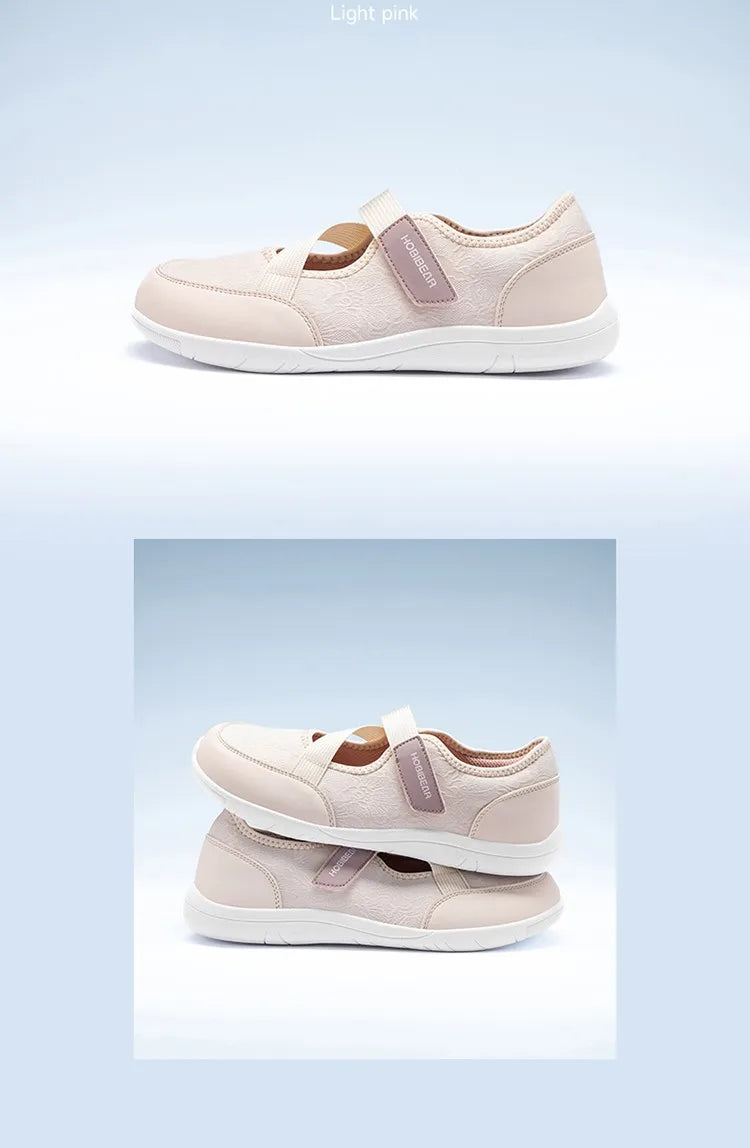 HOBIBEAR Wide-Toe Mary Jane Flats | Barefoot Ballet Shoes