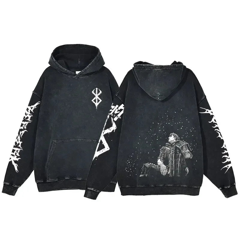 Vintage Wash Oversized Cotton Hoodie