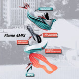 361 Degrees Flame 4.0 MIX Men‘s Running Shoes Racing Marathon Carbon Plate Stable Wear-resistant Jogging Male Sneaker 672512204