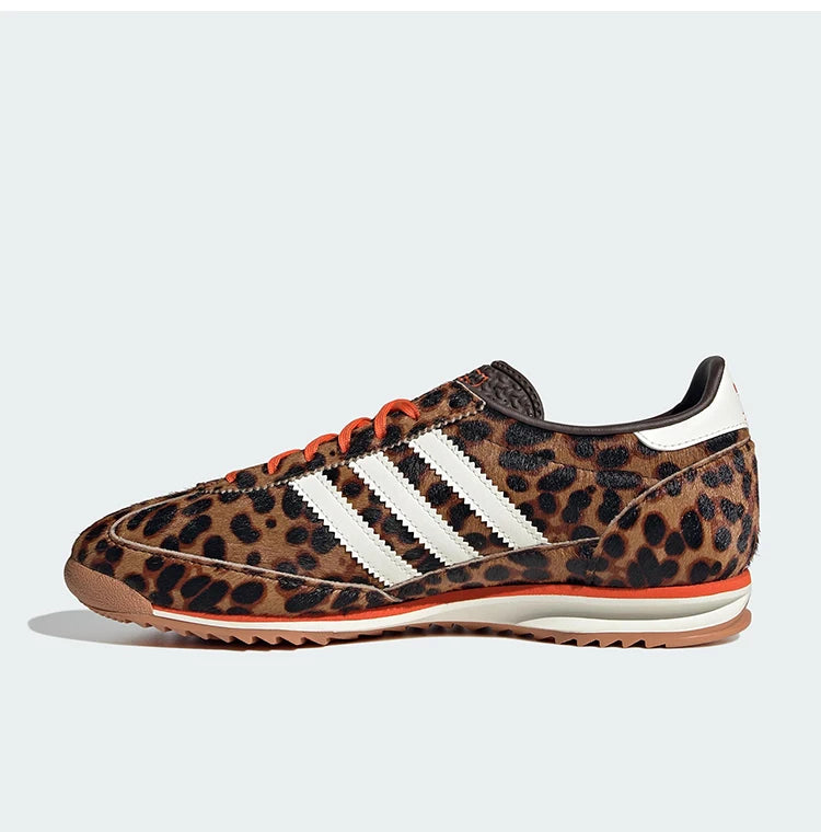 Adidas genuine clover women's leopard print durable and fashionable sports shoes JI0189
