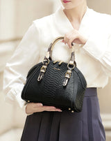ZOOLER Women First Cow Genuine Leather Handbag Elegant Single Shoulder Bag Business Women Large Purses Saddle Black New#YC336