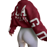Women's Y2K Letter Print Relaxed Sweatshirt