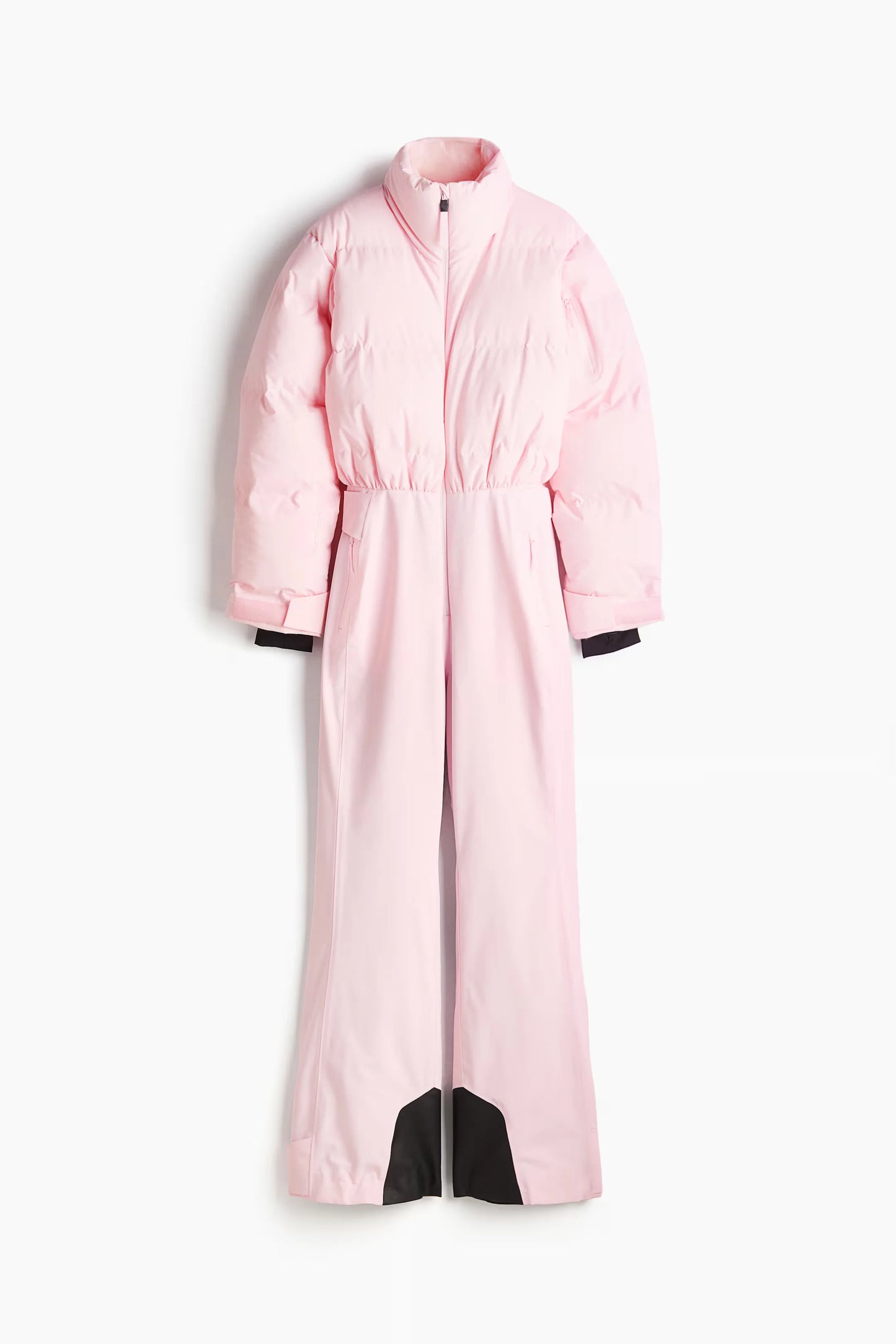 Elegant Faux Fur Hooded Women's Ski Jumpsuit