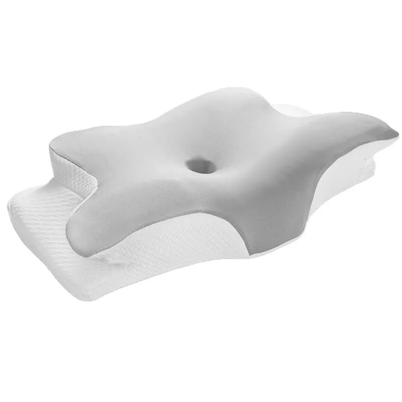 2026 New Solid Color Special-shaped Horn Pillow, Butterfly Pillow Memory Cotton Slow Rebound Neck Protection Sleep Pillow