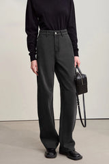 AMII Wide-Leg Warm Jeans – Winter 2025 | Women's