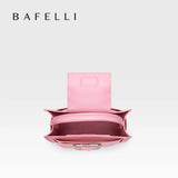 BAFELLI 2026 NEW WOMEN'S FASHION PINK EVENING HANDBAG SHOULDER BOXY BAG CASUAL PURSE LUXURY BRAND DESIGNER LEATHER TREND LADY