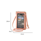 Women Crossbody Bags Touch Screen Cell Phone Purse 2023 Fashion Shoulder Bag Mobile Mini Wallet Card Holder Handbag for Female