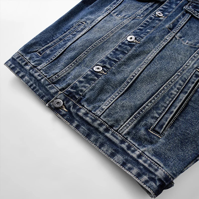 Washed Heavyweight Denim Jacket – Vintage Workwear