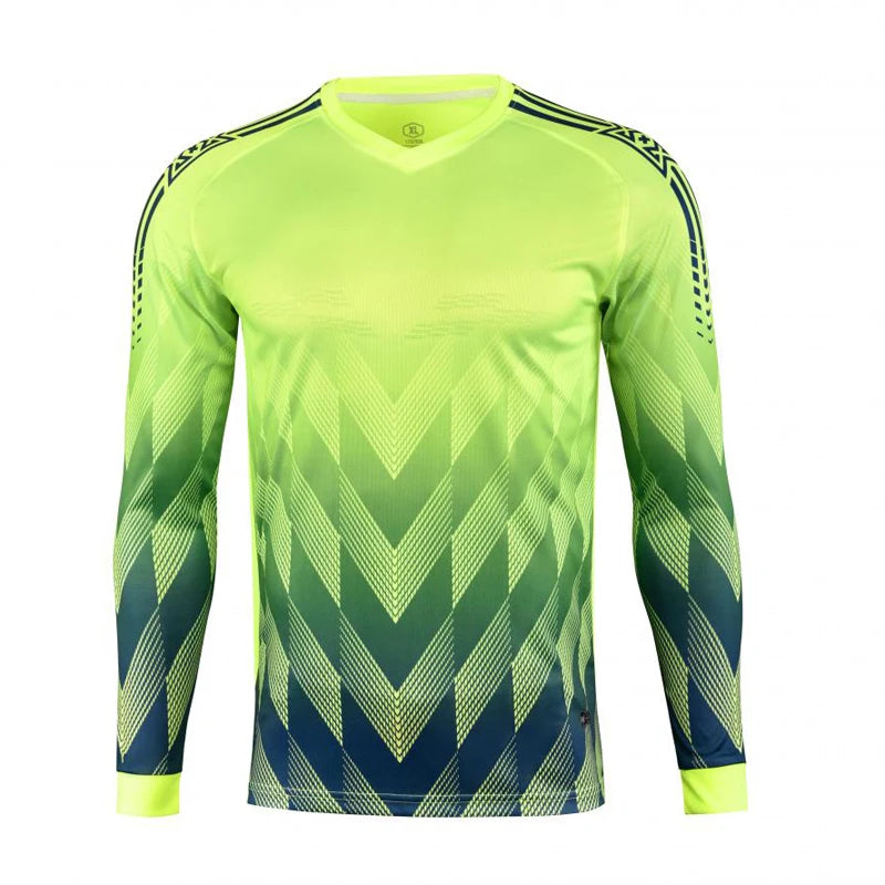Custom Men Boys Girl Soccer Shirt Goalkeeper Uniform Long Sleeve Football Training Goalkeeper Top Soccer Jersey Pant Shorts Sets