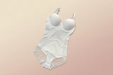 Underwire White Bodysuit Shaper – Silky Stretch Medium Control Shapewear