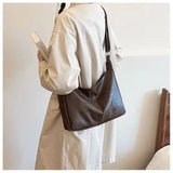 Vintage PU Leather Large Capacity Tote