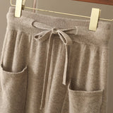 Wool A-Line Midi Skirt – Women's Knit Autumn Winter