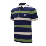 Men's Striped Cotton Polo Shirt | Casual Summer Style