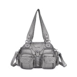 Vintage Women Handbags Satchel Top-handle Handbag PU Shoulder Bag Dumpling Pack Give Gifts Shoulder Bags Phone Money Pack