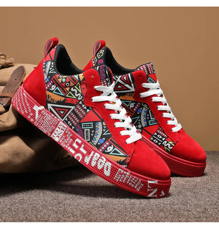 Men’s Graffiti Platform Sneakers