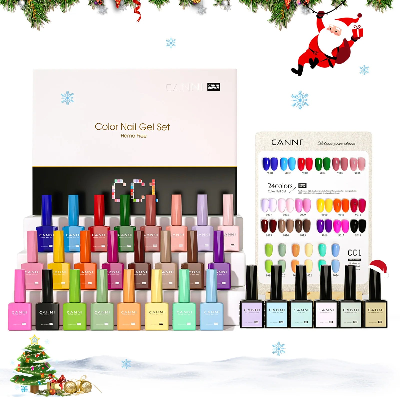 CANNI 30pcs Gel Polish Kit – HEMA & TPO Free CC Collection
