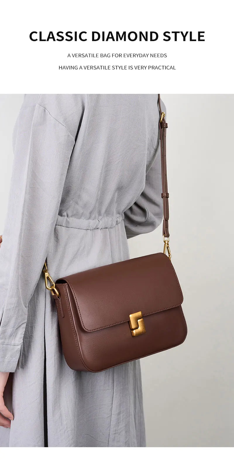 100% Genuine Leather Women's Shoulder Bag High Quality Luxury Designer Crossbody Bags Fashion Cowhide Female Handbags