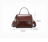 Cowhide Women's Tote Bag 2024 New Luxury Genuine Leather Shoulder Crossbody Bags High Quality Vintage Female Handbag 6241
