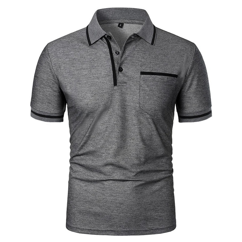 Men's Short Sleeve Knit Polo Shirt