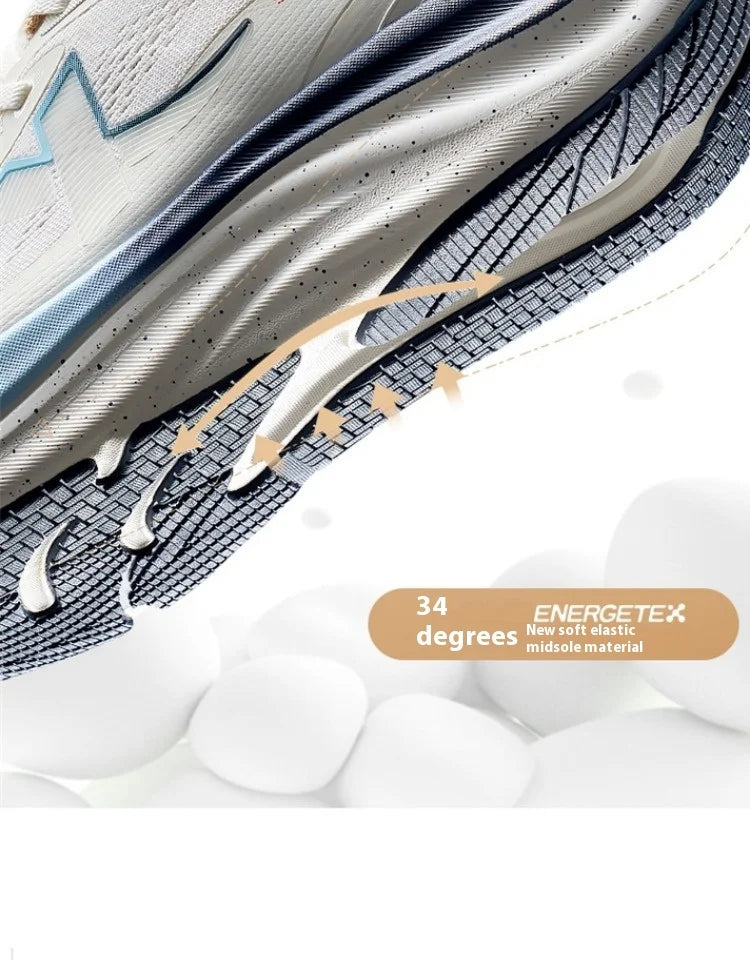 Xtep QINGYUN LITE Men's Professional Running Shoes 2025 Spring Wear-Resistant Cushioning Lightweight Sneakers 975219110056