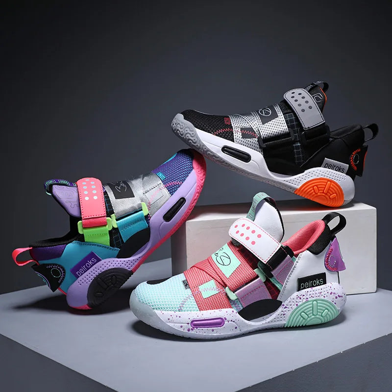 Kids' Pro-Grip Athletic Basketball Shoes